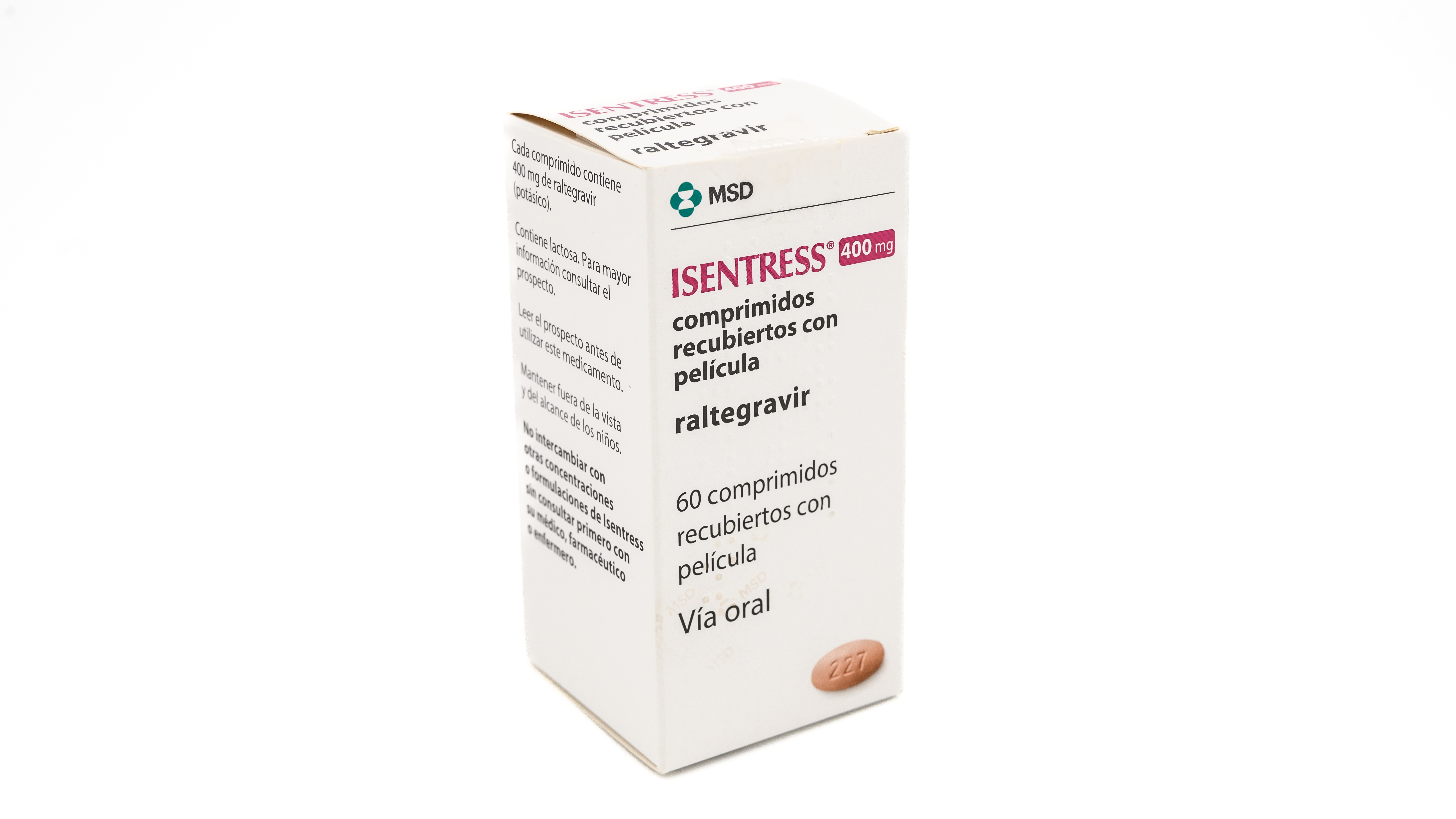 ISENTRESS 400 mg 60 COMPRIMIDOS RECUBIERTOS