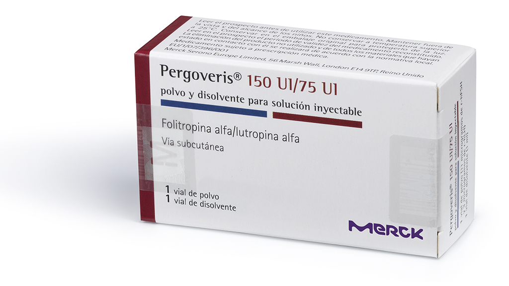 PERGOVERIS 150 UI/75 UI 1 VIAL POLVO PARA SOLUCION INYECTABLE + 1 VIAL DISOLVENTE