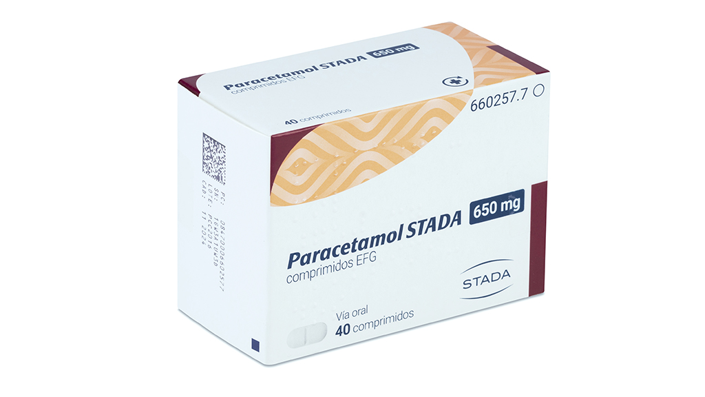 PARACETAMOL STADA EFG 650 mg 40 COMPRIMIDOS