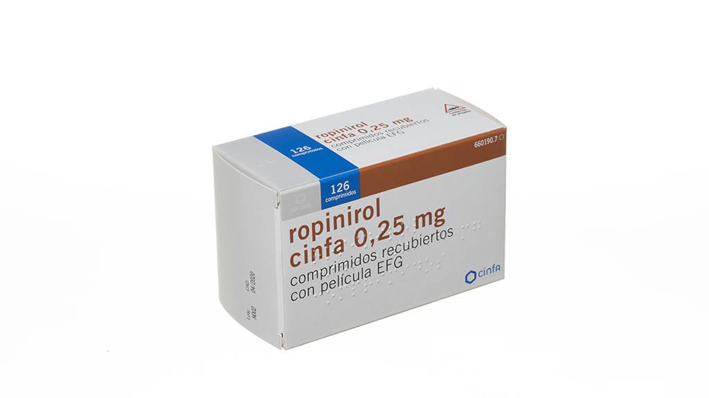 ROPINIROL CINFA EFG 0,25 mg 126 COMPRIMIDOS RECUBIERTOS