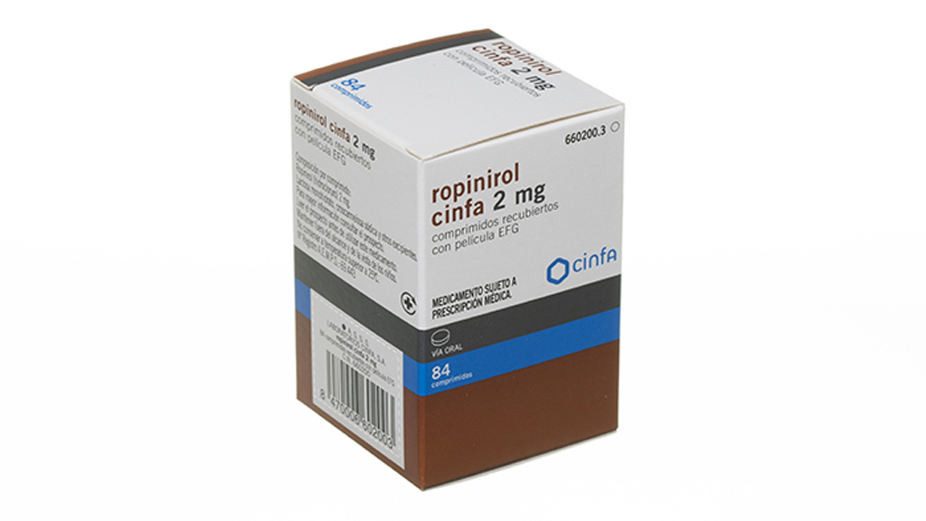 ROPINIROL CINFA EFG 2 mg 84 COMPRIMIDOS RECUBIERTOS