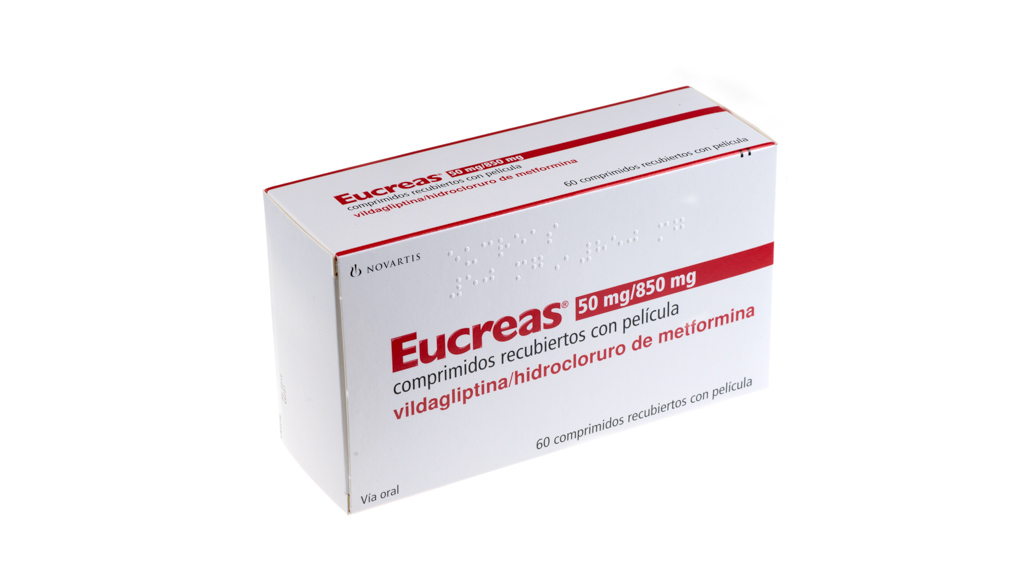 EUCREAS 50 mg/850 mg 60 COMPRIMIDOS RECUBIERTOS