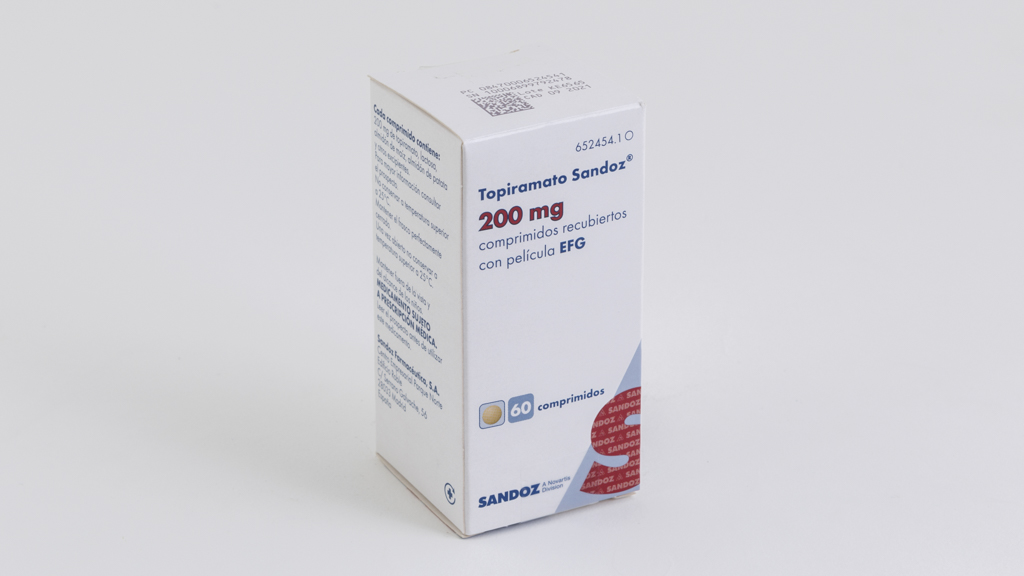 TOPIRAMATO SANDOZ EFG 200 mg 500 COMPRIMIDOS RECUBIERTOS