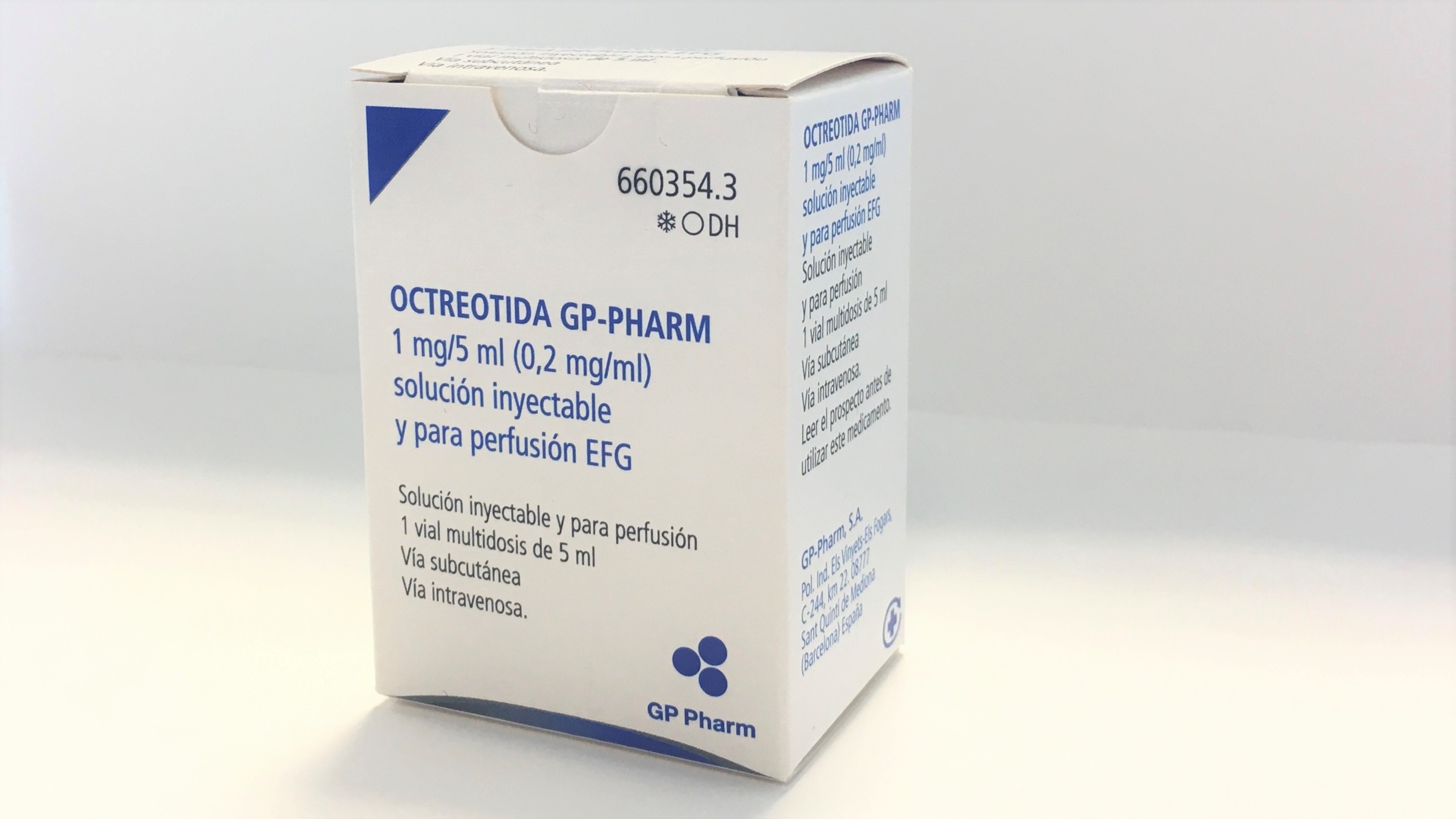 OCTREOTIDA GP PHARM EFG 0,2 mg/ml 1 VIAL SOLUCION INYECTABLE Y PARA PERFUSION 5 ml