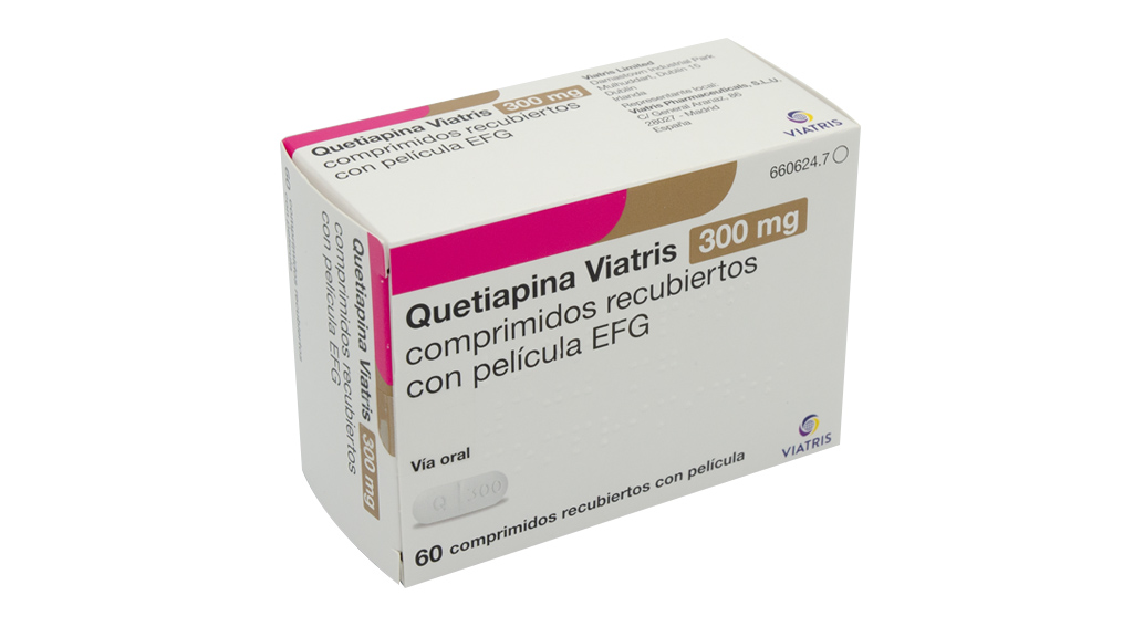 QUETIAPINA VIATRIS EFG 300 mg 60 COMPRIMIDOS RECUBIERTOS