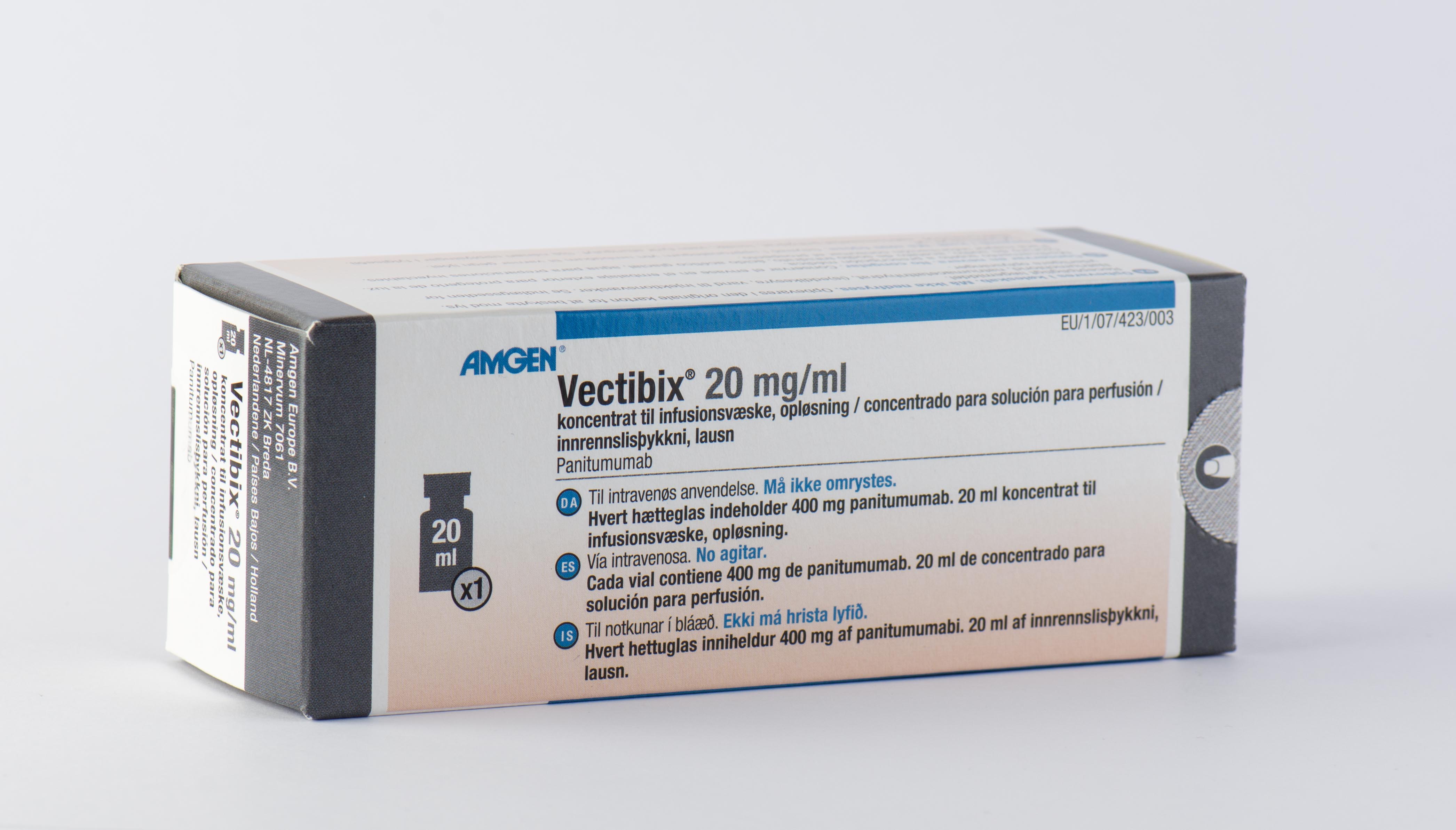 VECTIBIX 20 mg/ml 1 VIAL CONCENTRADO PARA SOLUCION PARA PERFUSION 20 ml