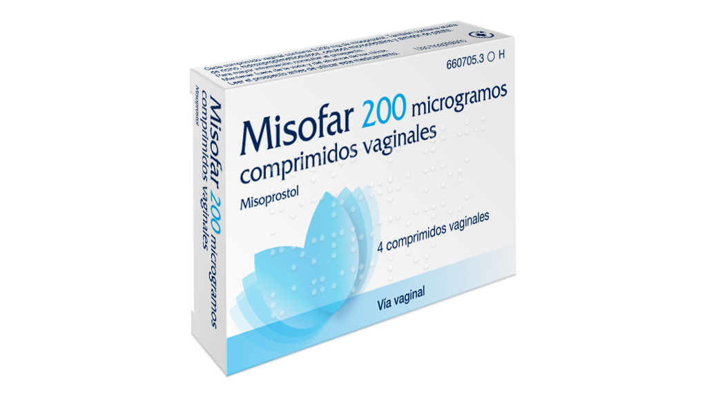 MISOFAR 200 microgramos 4 COMPRIMIDOS VAGINALES