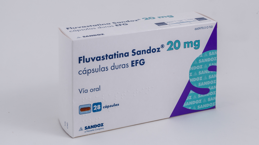 FLUVASTATINA SANDOZ EFG 20 mg 28 CAPSULAS