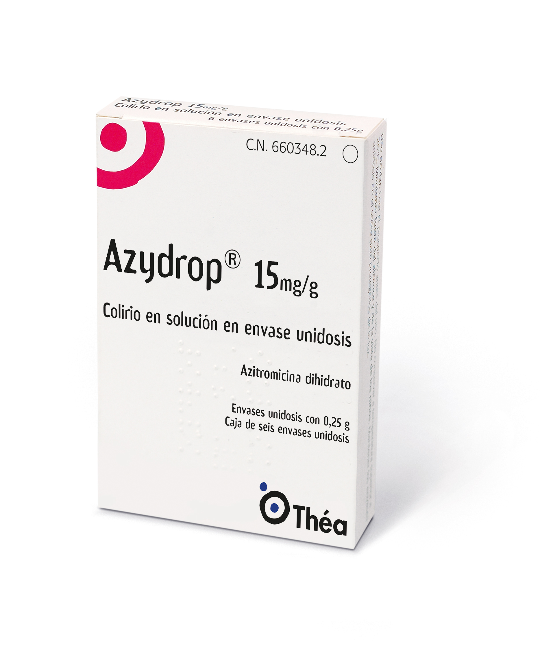 AZYDROP 15 mg/g COLIRIO EN SOLUCION 6 MONODOSIS 0,25 g