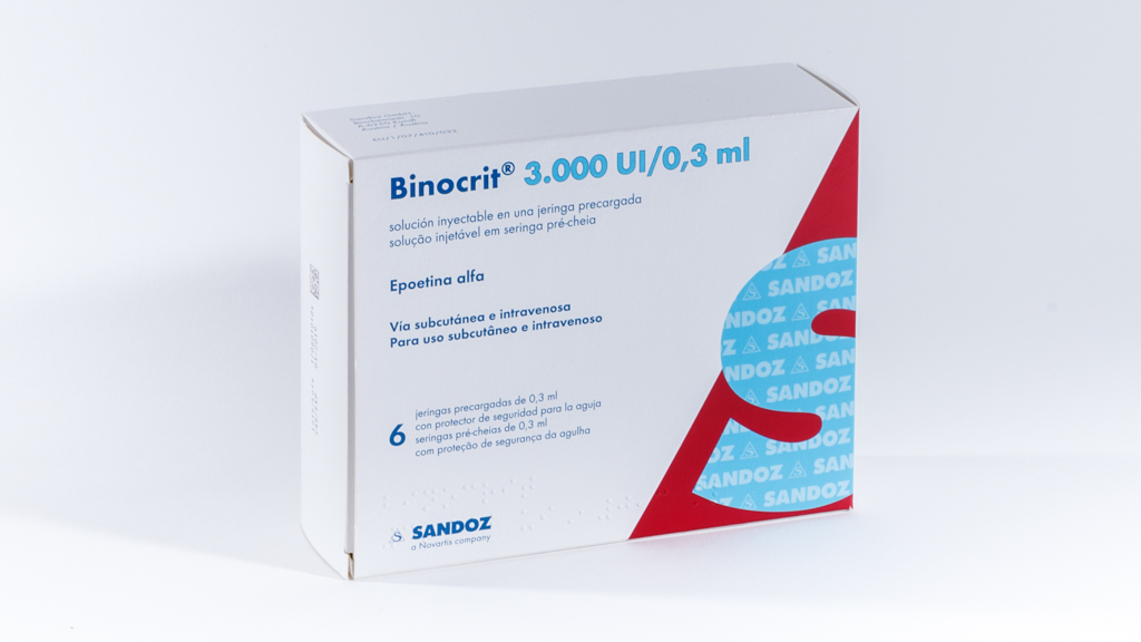BINOCRIT 3000 UI 6 JERINGAS PRECARGADAS SOLUCION INYECTABLE 0,3 ml