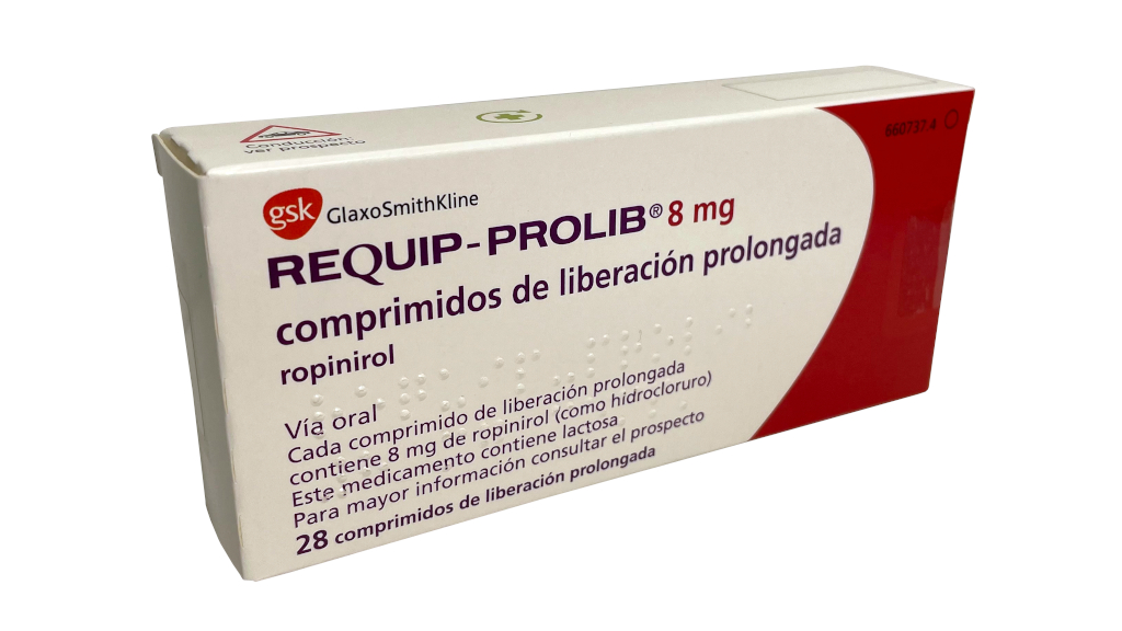REQUIP-PROLIB 8 mg 28 COMPRIMIDOS LIBERACION PROLONGADA