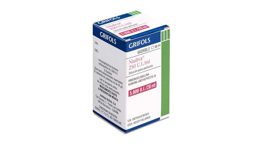 NIULIVA 250 UI/ml 1 JERINGA PRECARGADA SOLUCION PARA PERFUSION 2,4 ml