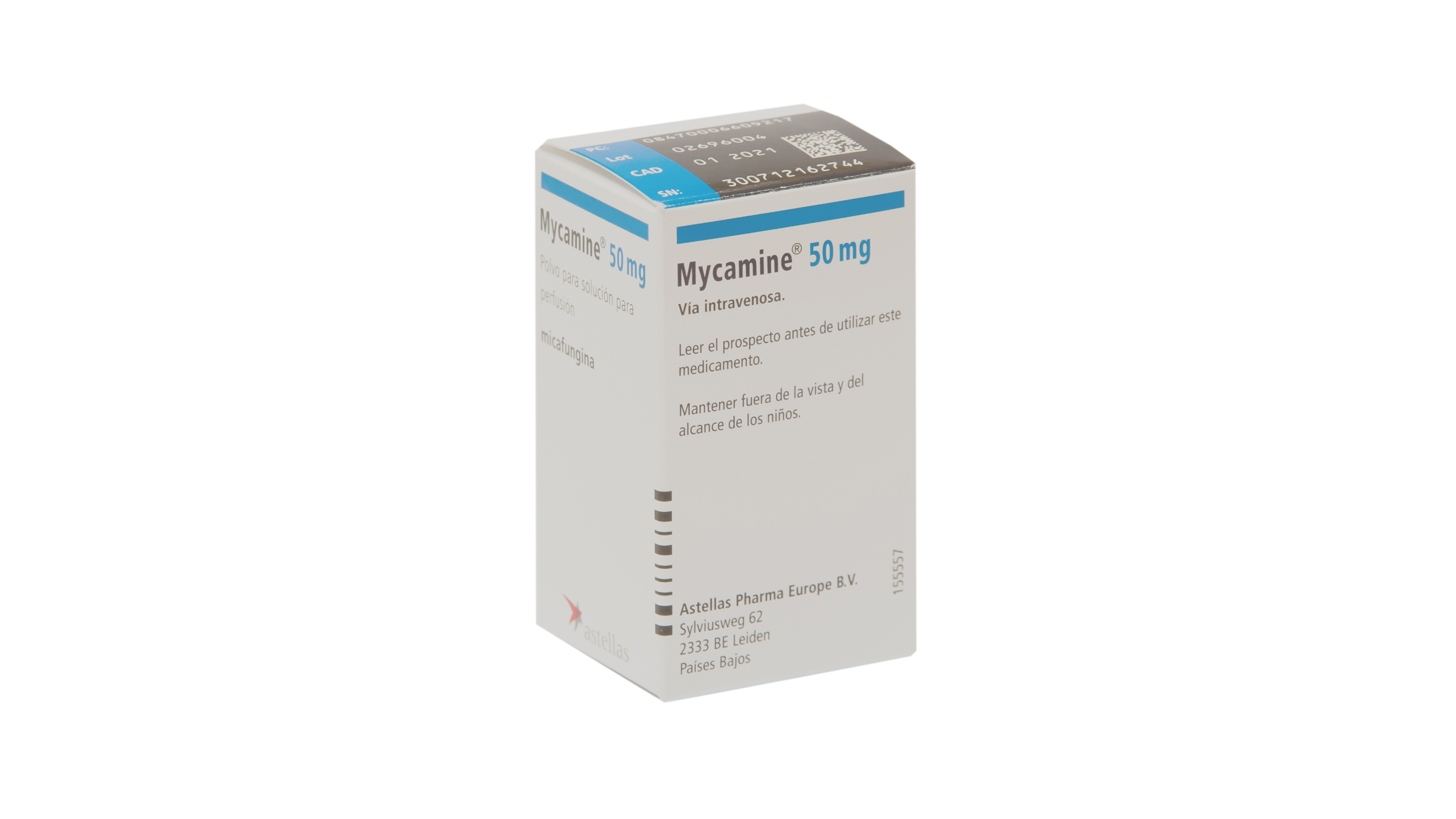 MYCAMINE 50 mg 1 VIAL POLVO PARA SOLUCION PARA PERFUSION
