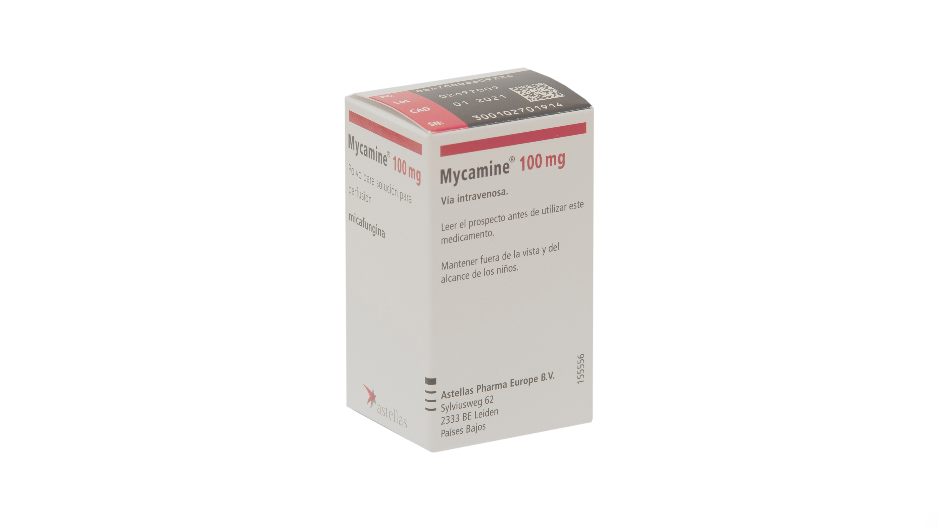 MYCAMINE 100 mg 1 VIAL POLVO PARA SOLUCION PARA PERFUSION