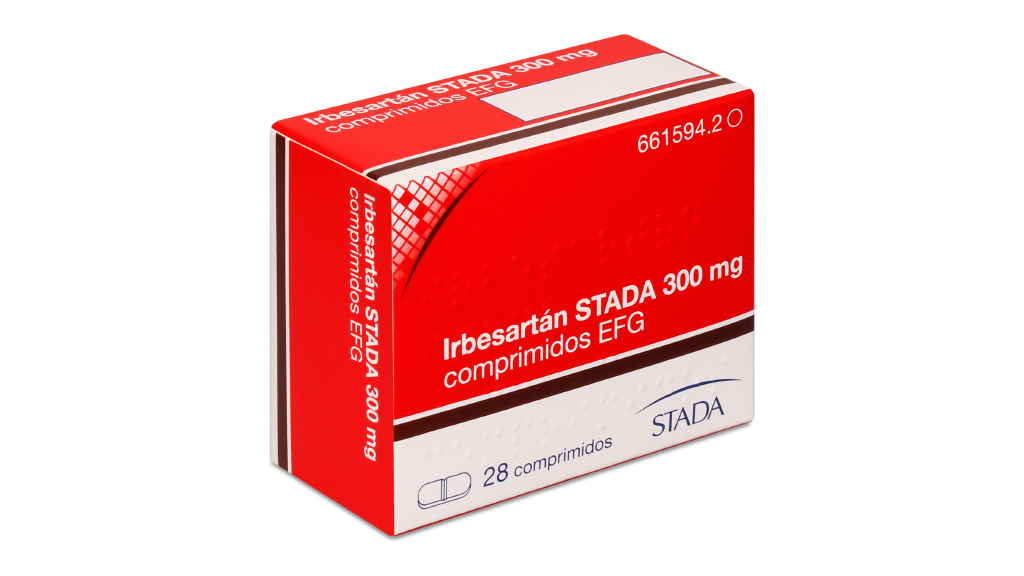 IRBESARTAN STADA EFG 300 mg 28 COMPRIMIDOS