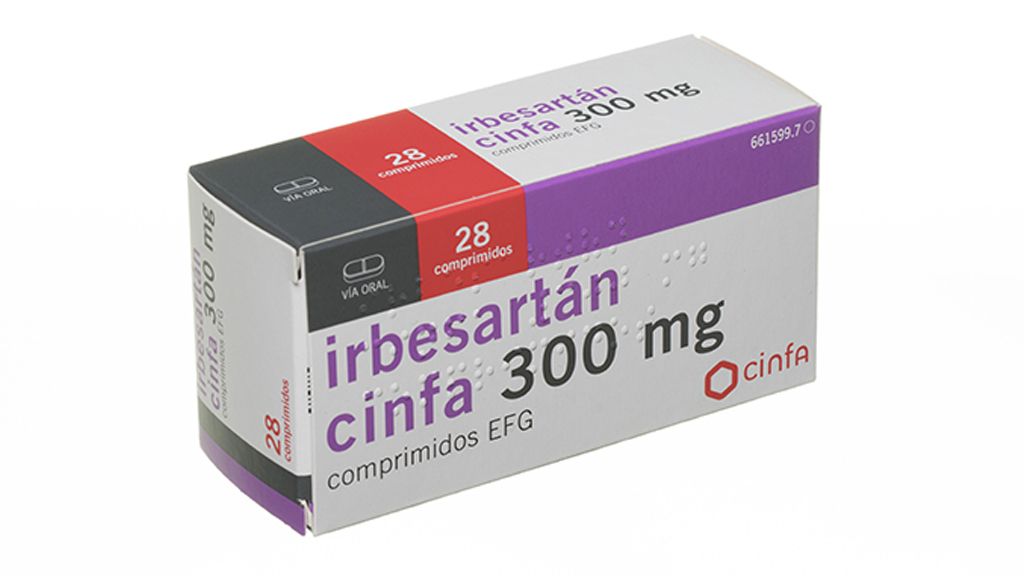 IRBESARTAN CINFA EFG 300 mg 28 COMPRIMIDOS