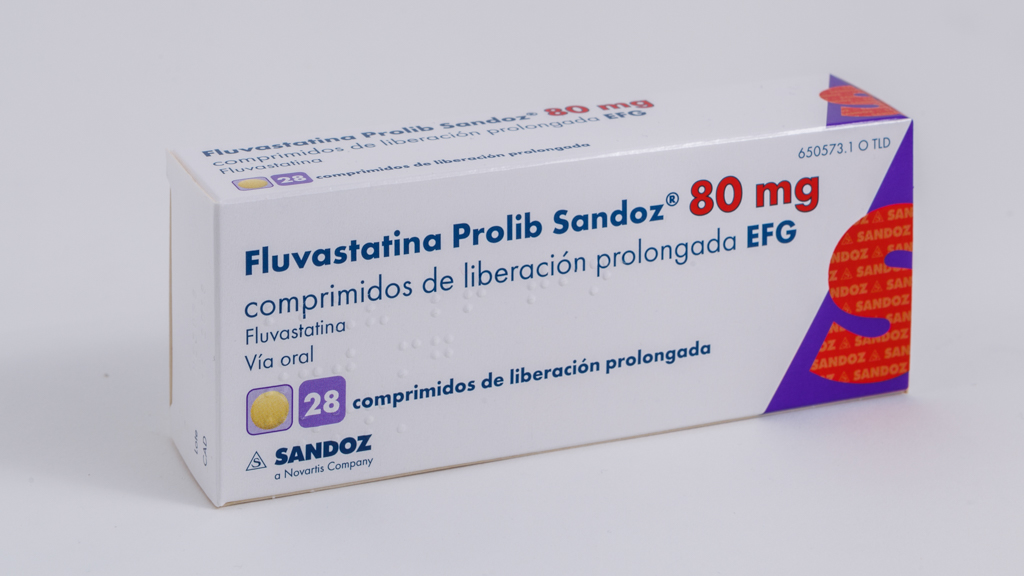 FLUVASTATINA PROLIB SANDOZ EFG 80 mg 490 COMPRIMIDOS LIBERACION PROLONGADA