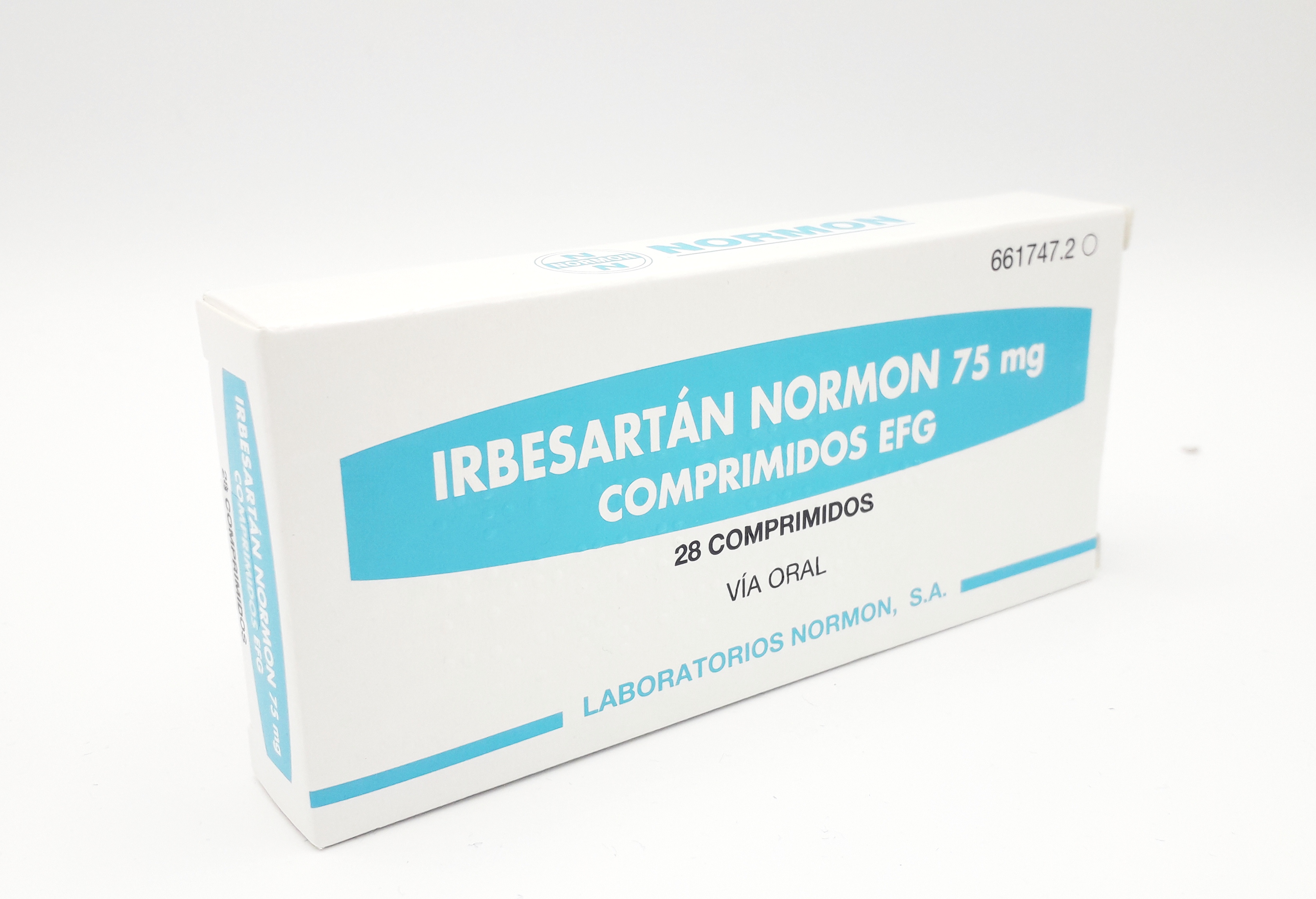 IRBESARTAN NORMON EFG 75 mg 28 COMPRIMIDOS