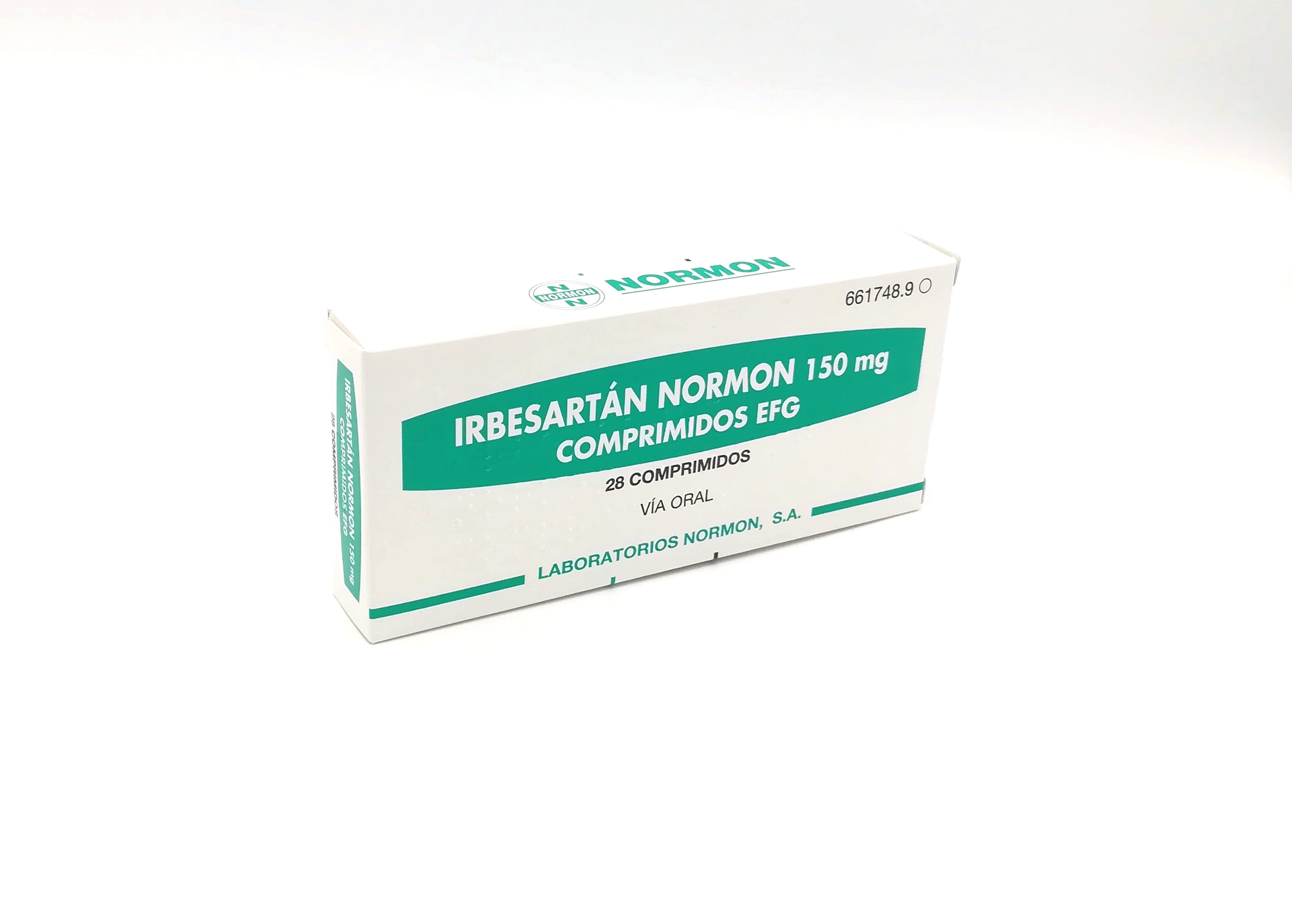 IRBESARTAN NORMON EFG 150 mg 28 COMPRIMIDOS