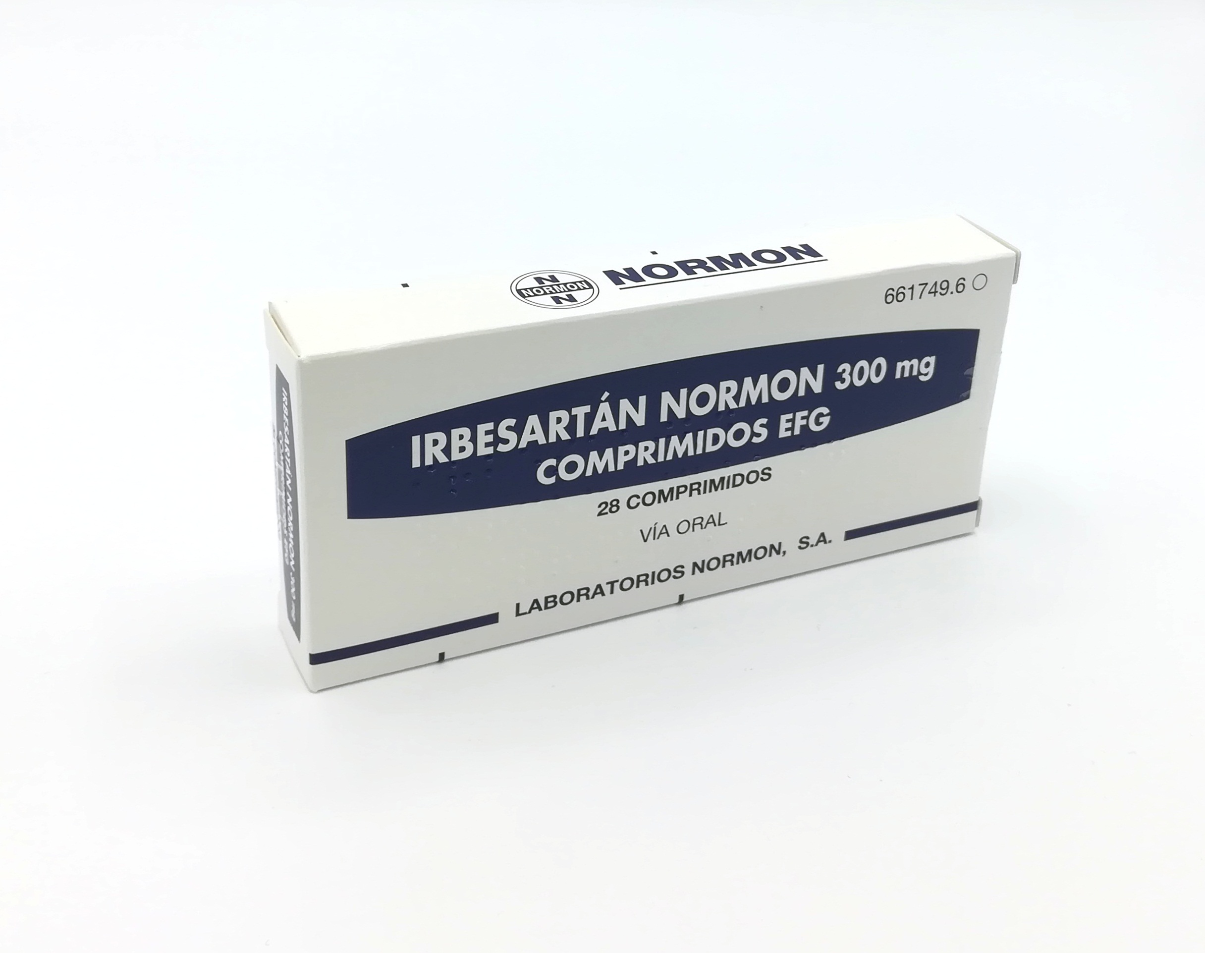 IRBESARTAN NORMON EFG 300 mg 28 COMPRIMIDOS