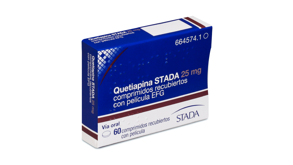 QUETIAPINA STADA EFG 25 mg 60 COMPRIMIDOS RECUBIERTOS BLISTER PVC/Al