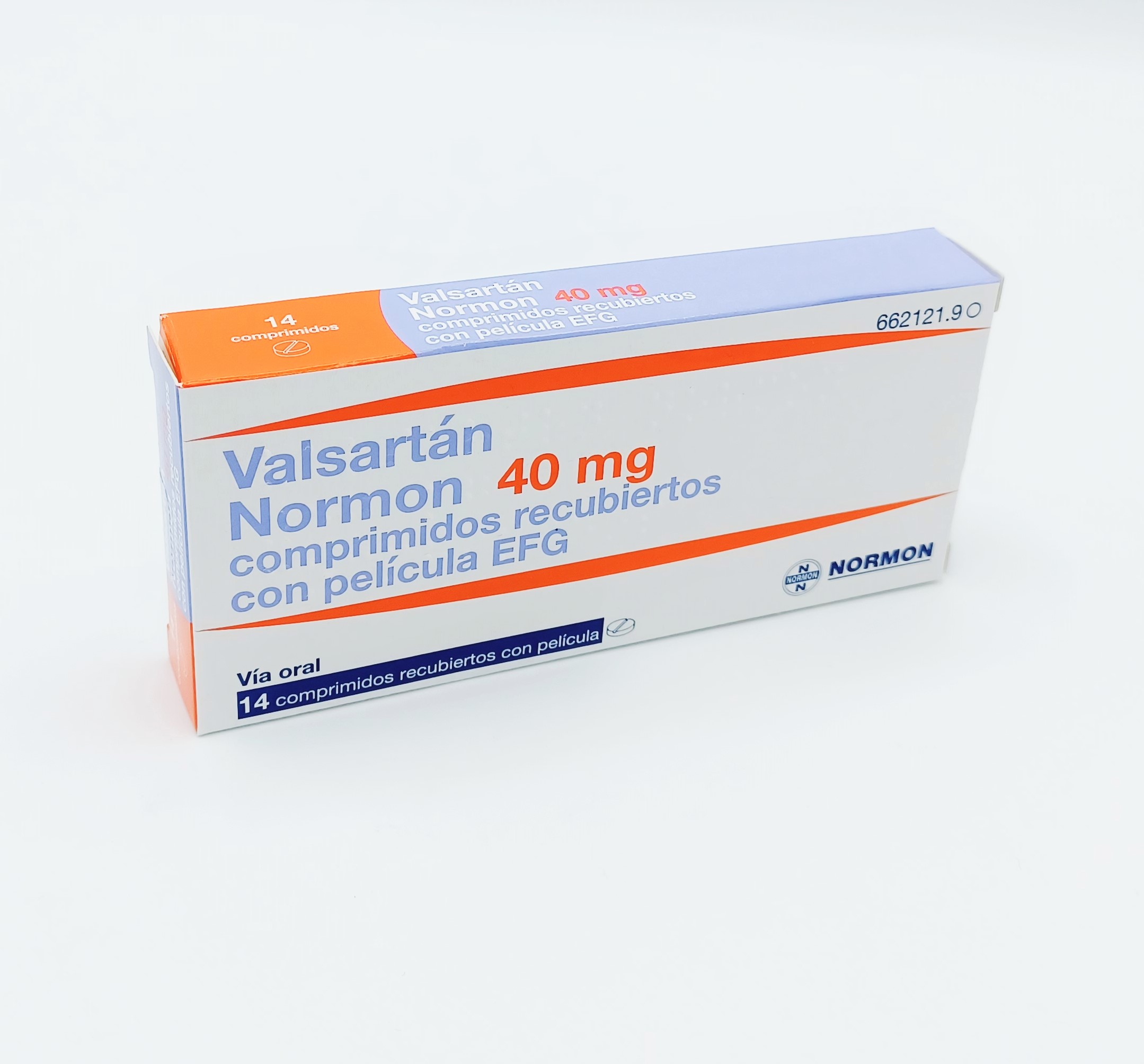 VALSARTAN NORMON EFG 40 mg 14 COMPRIMIDOS RECUBIERTOS