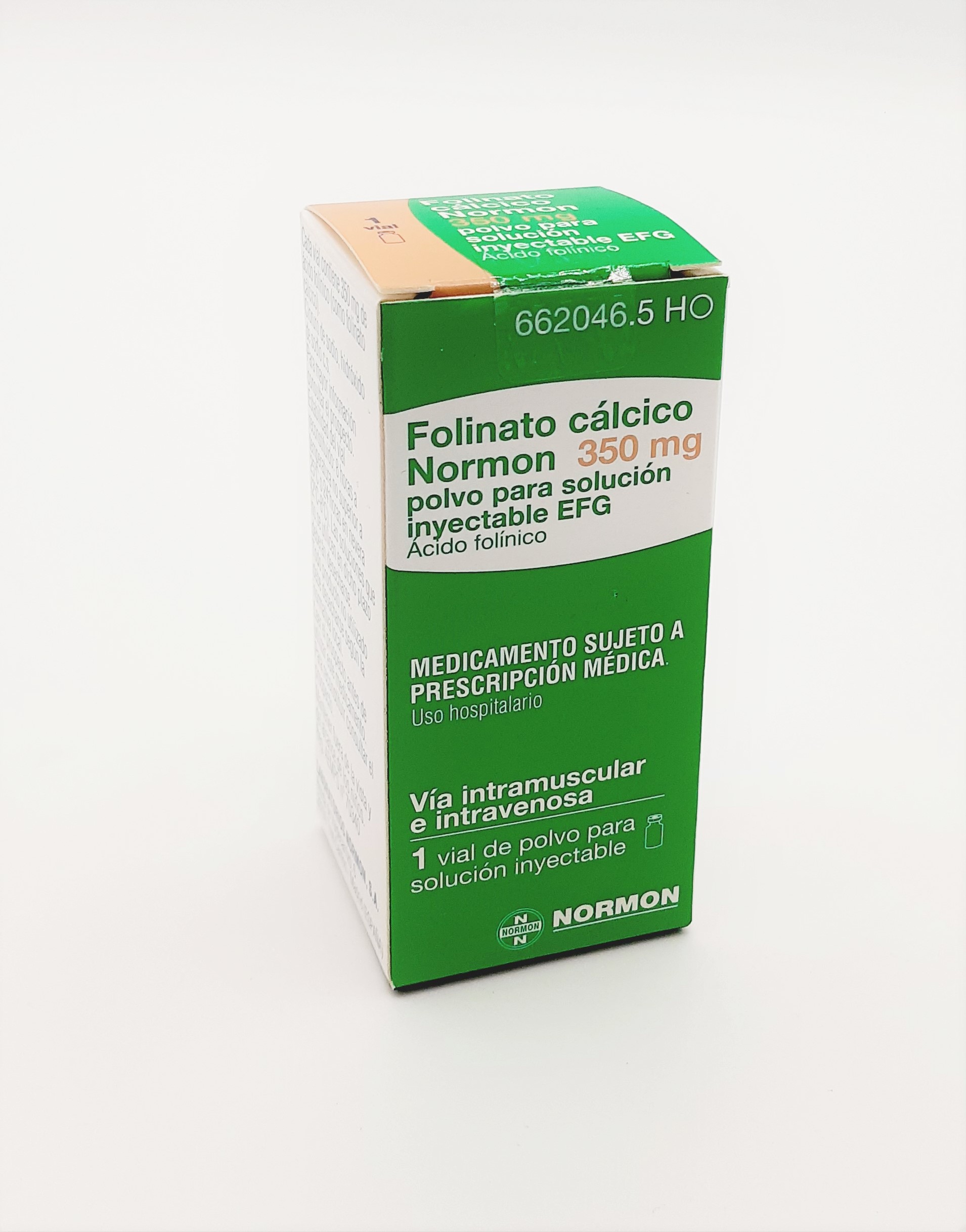 FOLINATO CALCICO NORMON EFG 350 mg 1 VIAL POLVO PARA SOLUCION INYECTABLE