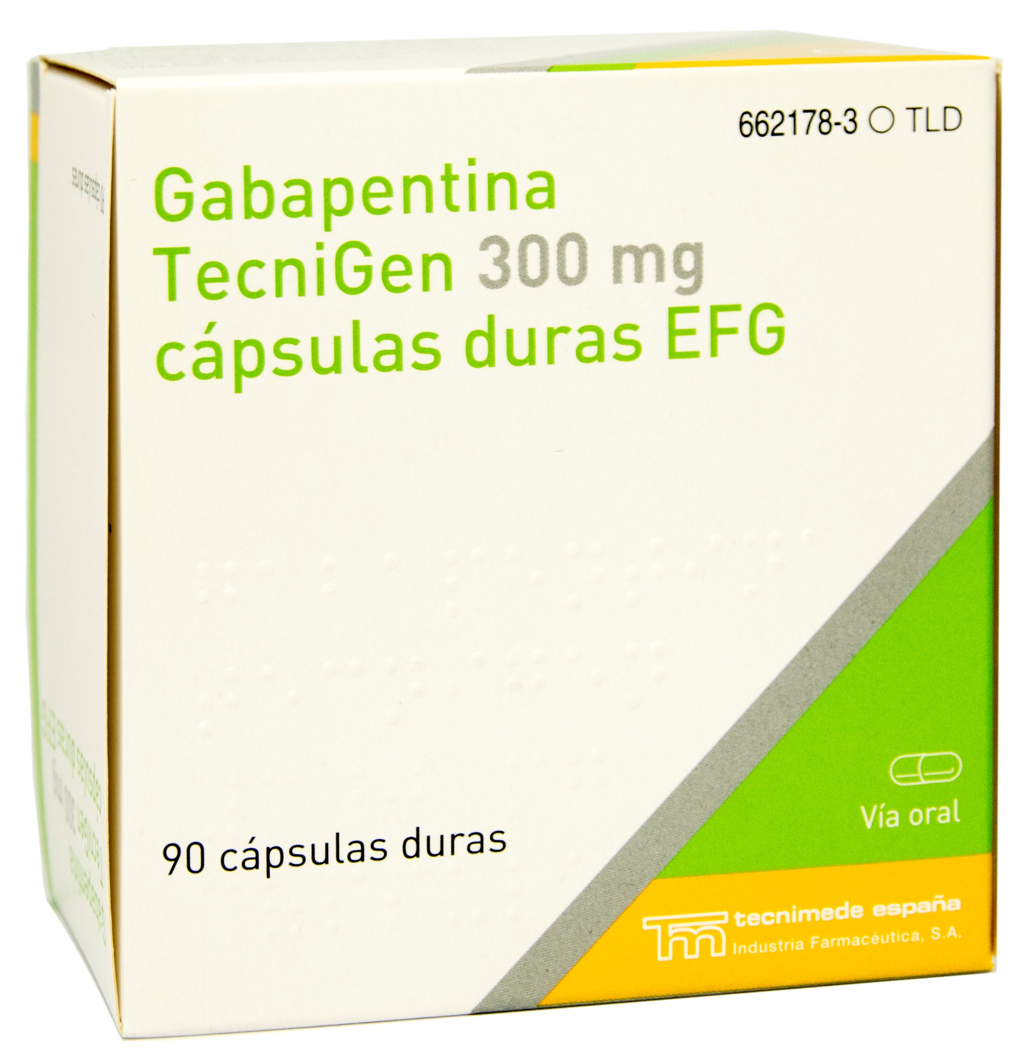 GABAPENTINA TECNIGEN EFG 300 mg 90 CAPSULAS