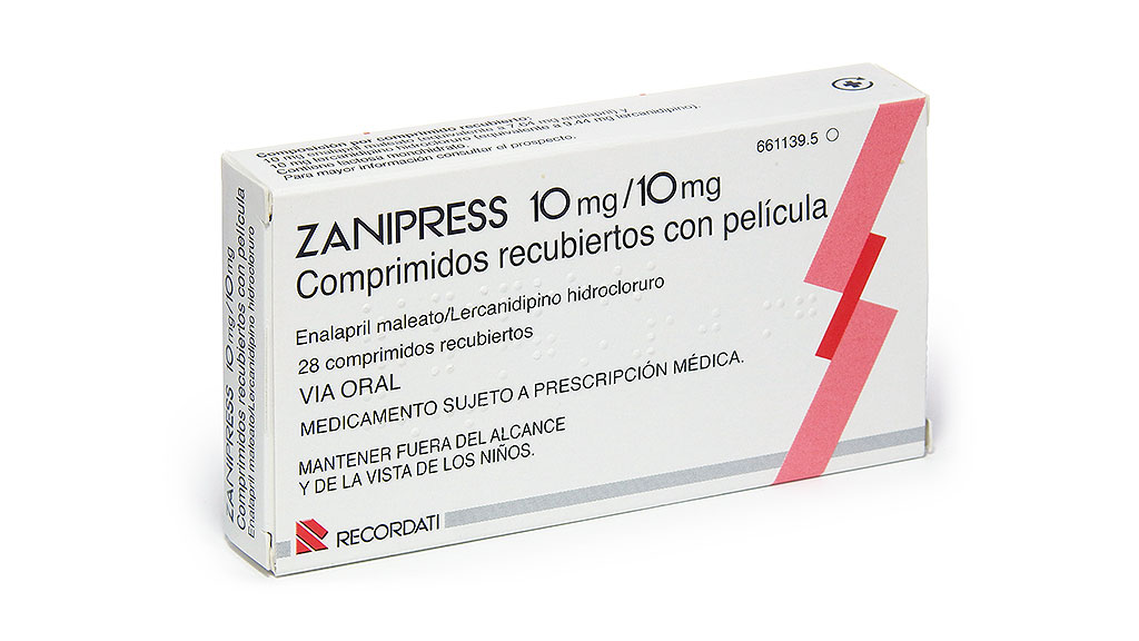ZANIPRESS 10 mg/10 mg 28 COMPRIMIDOS RECUBIERTOS