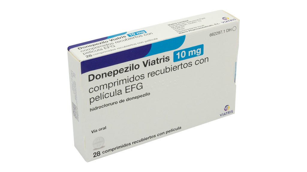 DONEPEZILO VIATRIS EFG 10 mg 28 COMPRIMIDOS RECUBIERTOS