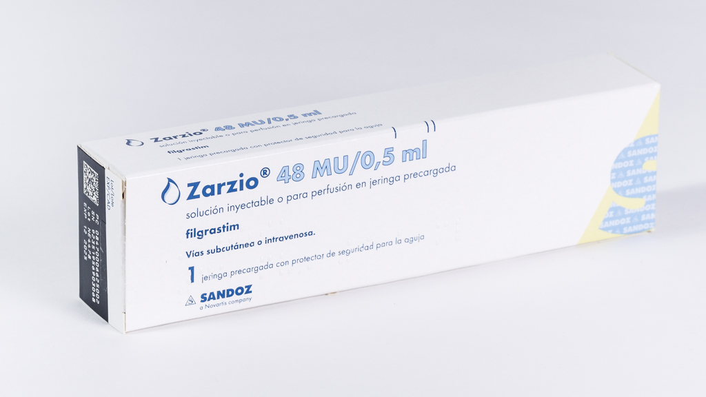ZARZIO 48 MU 1 JERINGA PRECARGADA SOLUCION INYECTABLE O PARA PERFUSION 0,5 ml