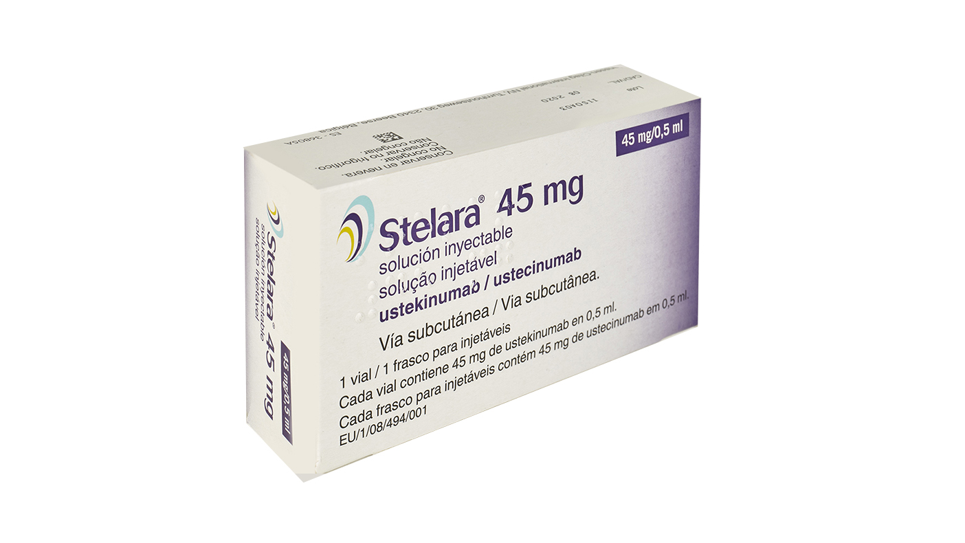 STELARA 45 mg 1 VIAL SOLUCION INYECTABLE 0,5 ml
