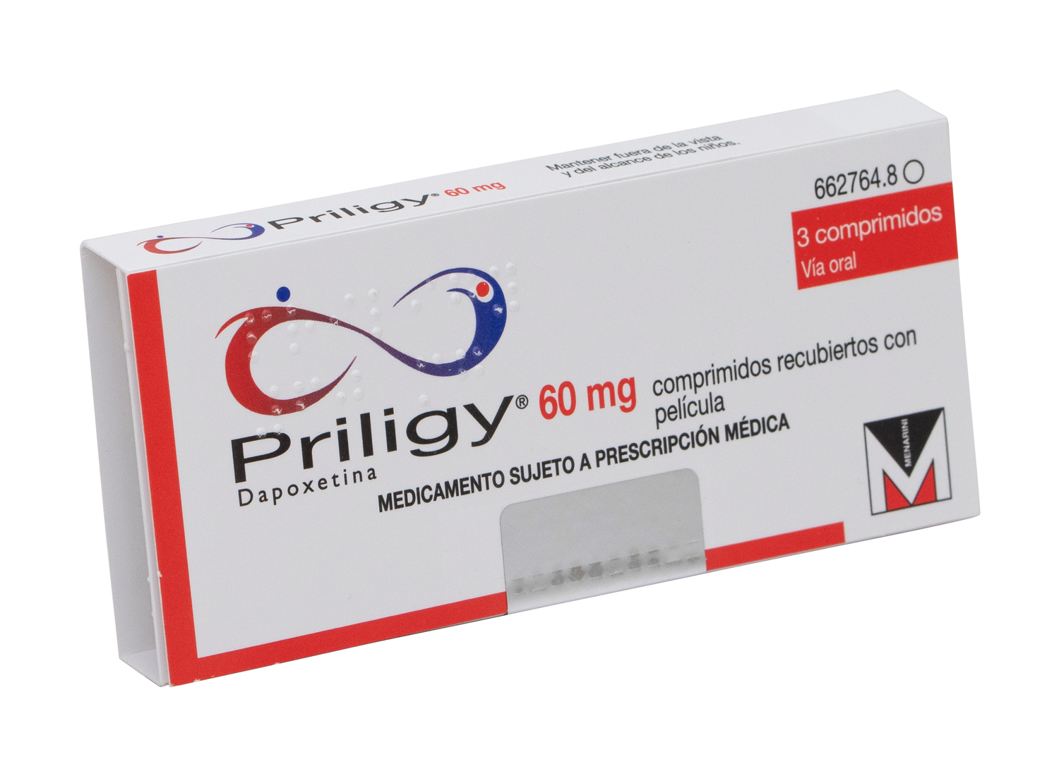 PRILIGY 60 mg 3 COMPRIMIDOS RECUBIERTOS