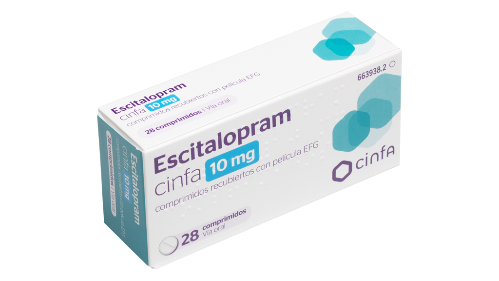 ESCITALOPRAM CINFA EFG 10 mg 500 COMPRIMIDOS RECUBIERTOS