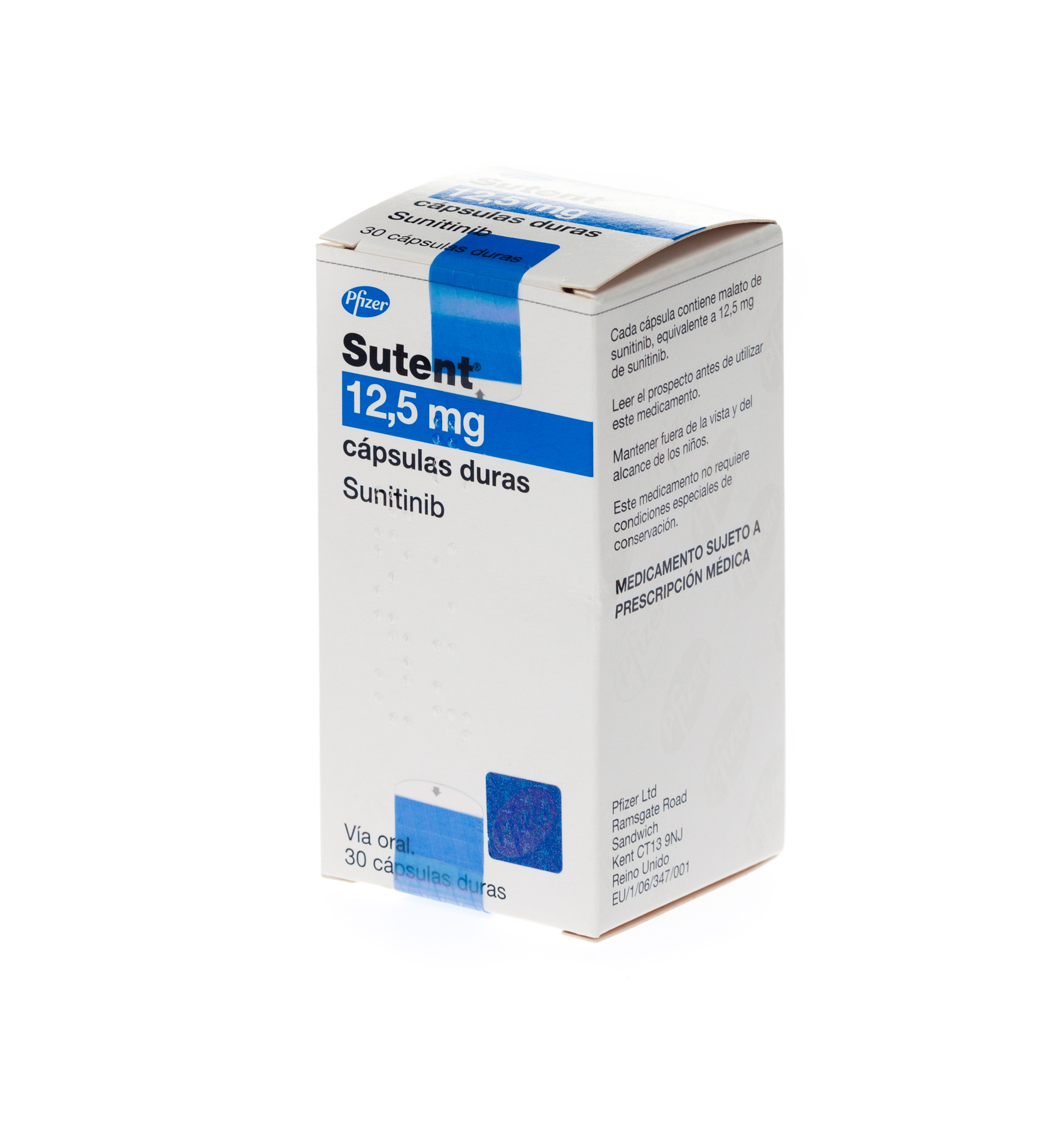 SUTENT 12,5 mg 30 CAPSULAS