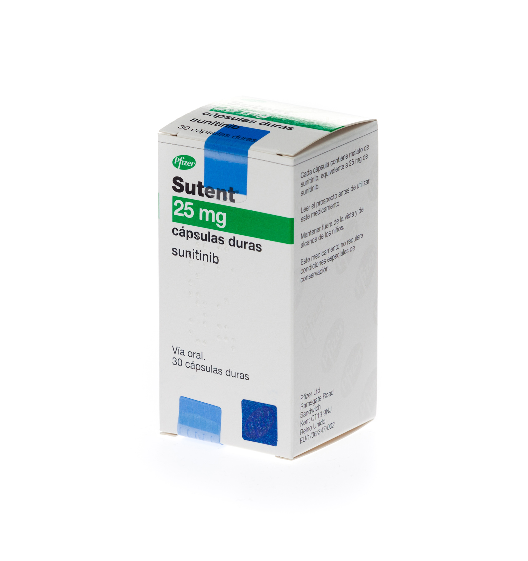 SUTENT 25 mg 30 CAPSULAS