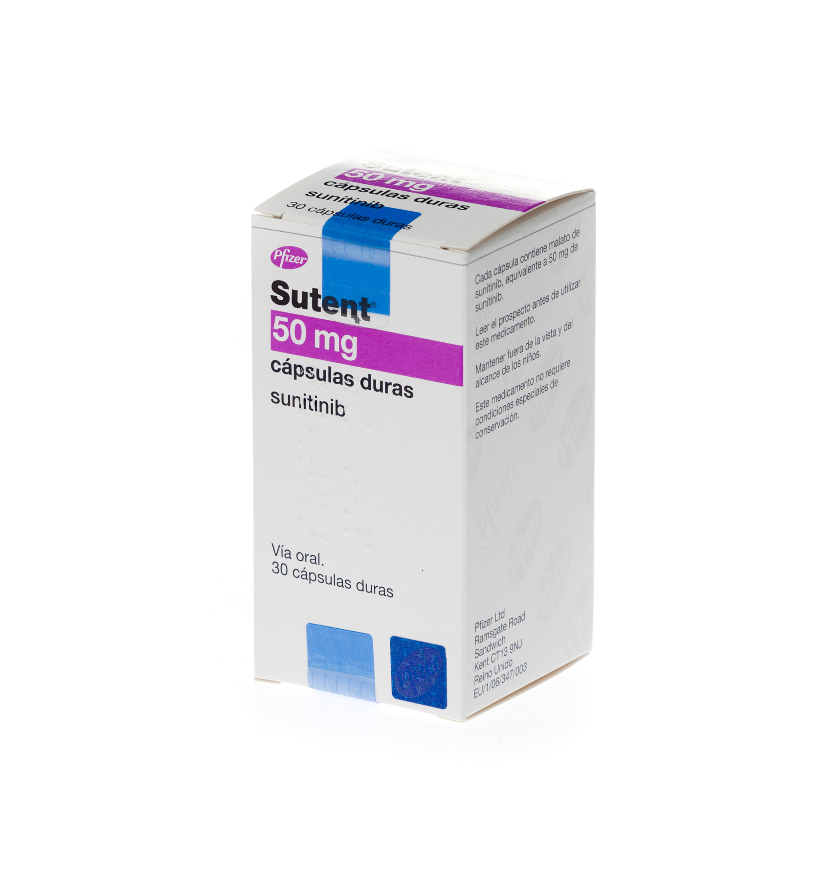 SUTENT 50 mg 30 CAPSULAS