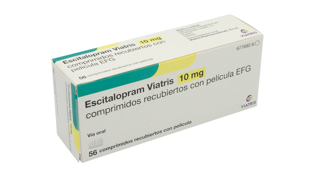 ESCITALOPRAM VIATRIS EFG 10 mg 28 COMPRIMIDOS RECUBIERTOS