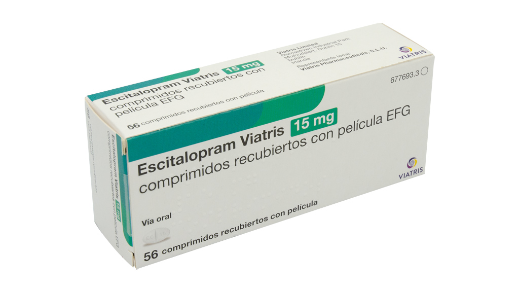 ESCITALOPRAM VIATRIS EFG 15 mg 28 COMPRIMIDOS RECUBIERTOS