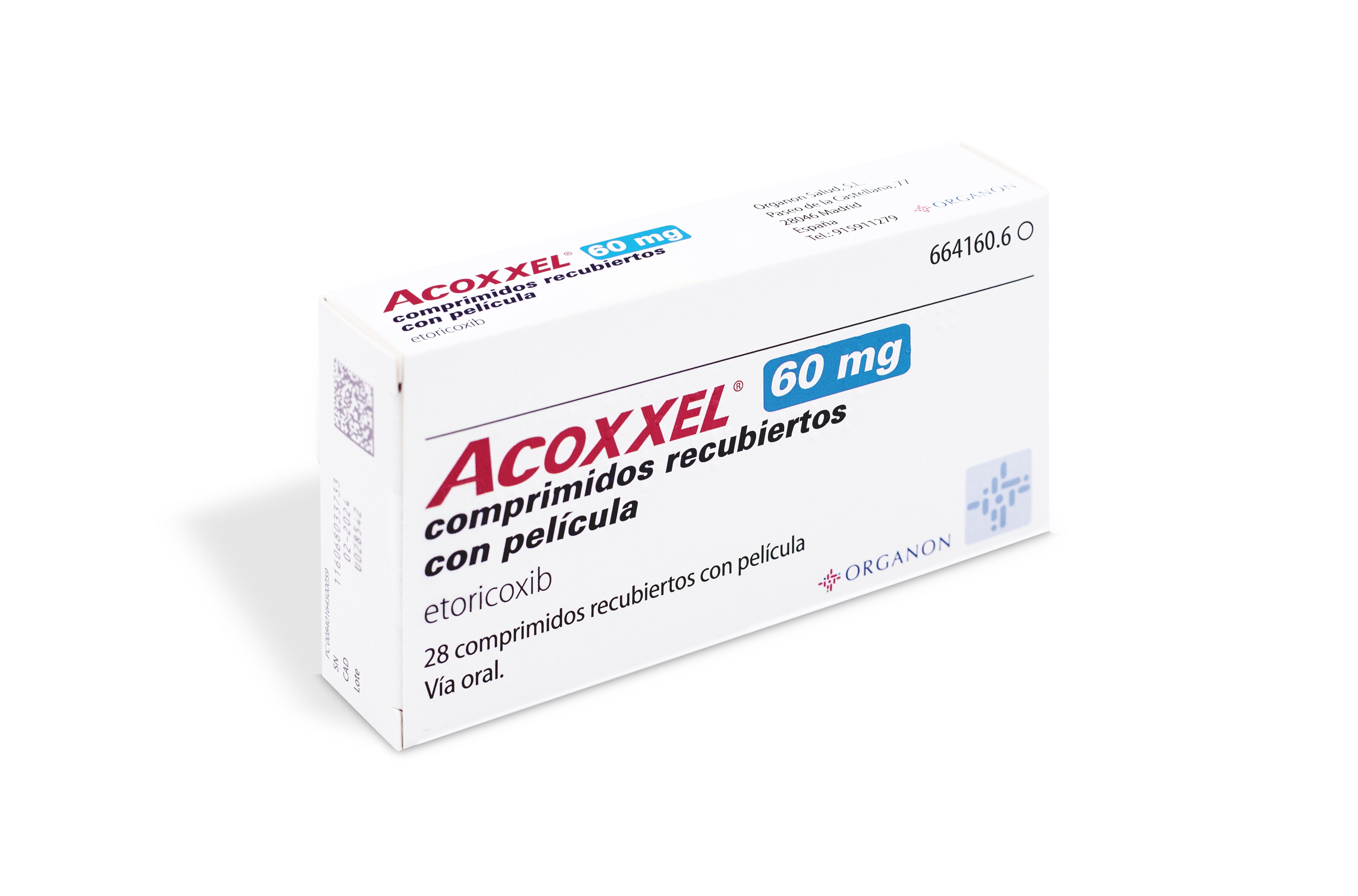 ACOXXEL 60 mg 28 COMPRIMIDOS RECUBIERTOS