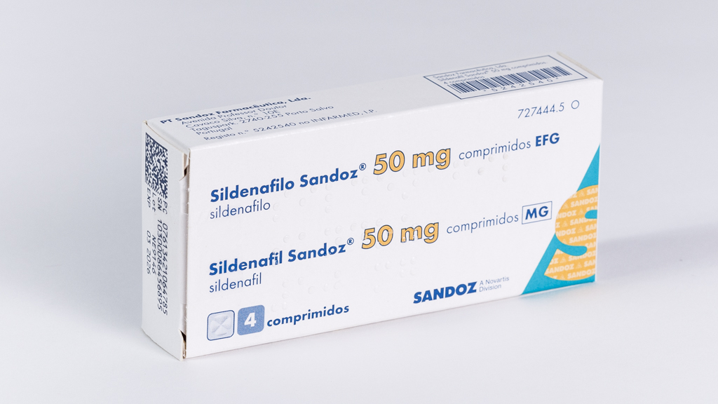 SILDENAFILO SANDOZ EFG 50 mg 4 COMPRIMIDOS BLISTER PVC/PVDC/Al