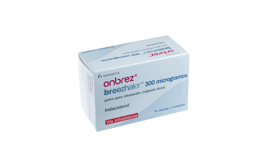 ONBREZ BREEZHALER 300 microgramos 30 CAPSULAS PARA INHALACION + INHALADOR