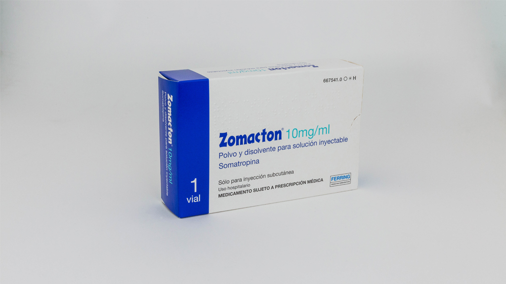 ZOMACTON 10 mg/ml 1 VIAL POLVO PARA SOLUCION INYECTABLE + 1 JERINGA PRECARGADA DISOLVENTE