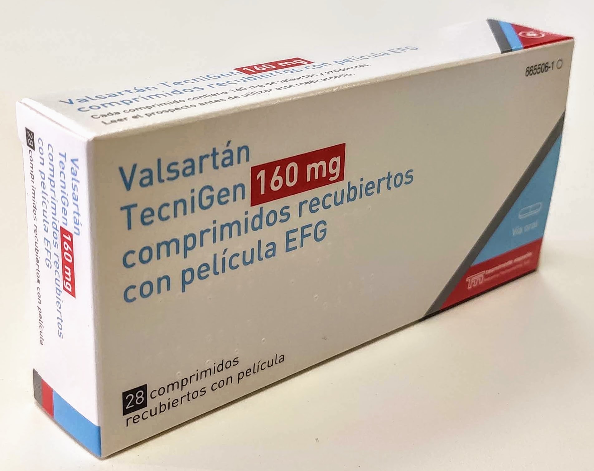 VALSARTAN TECNIGEN EFG 160 mg 28 COMPRIMIDOS RECUBIERTOS