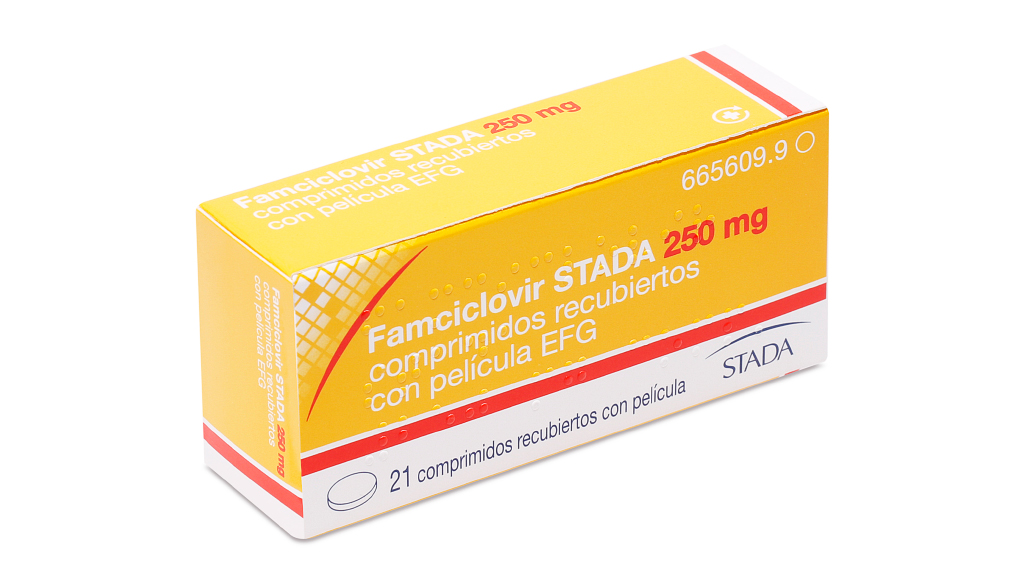 FAMCICLOVIR STADA EFG 250 mg 21 COMPRIMIDOS RECUBIERTOS