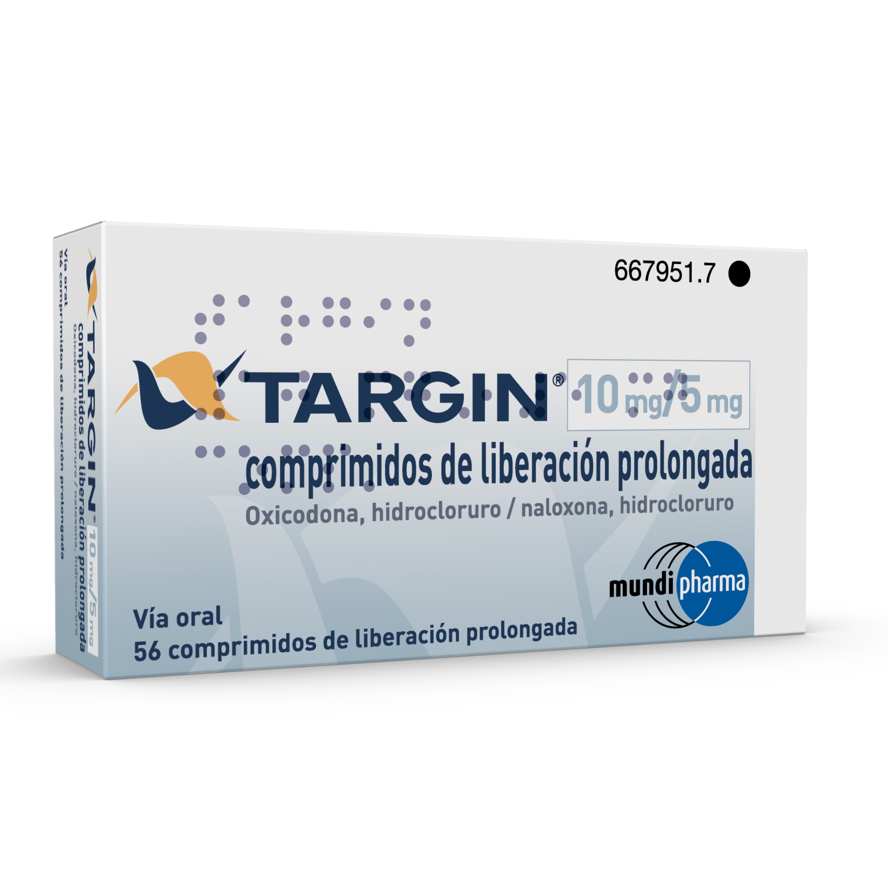 TARGIN 10 mg/5 mg 56 COMPRIMIDOS LIBERACION PROLONGADA