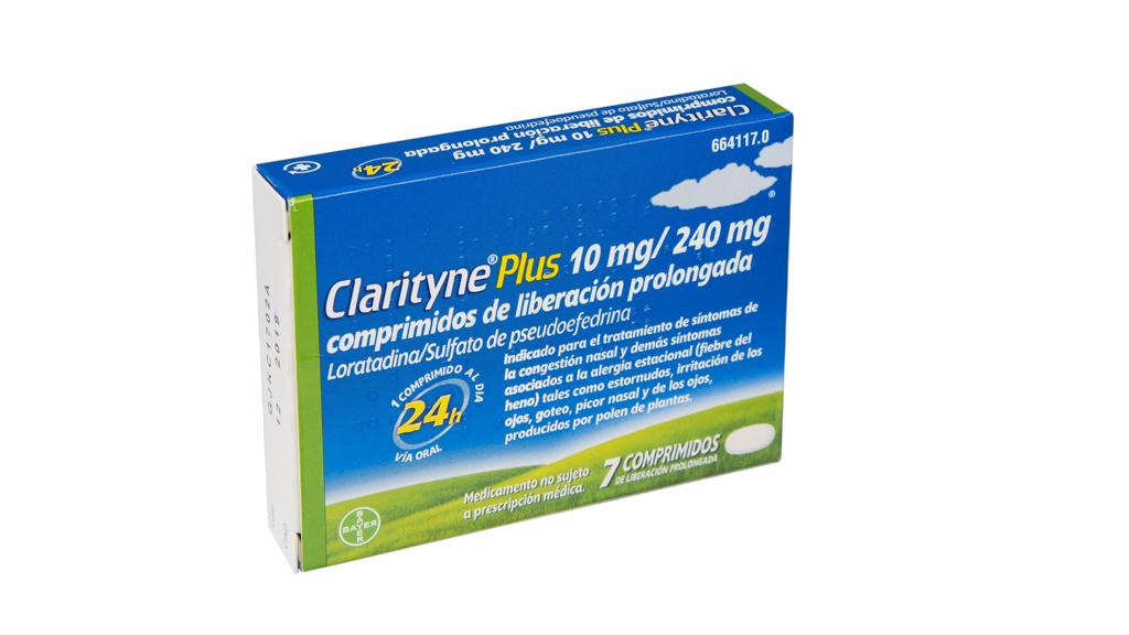 CLARITYNE PLUS 10 mg/240 mg 7 COMPRIMIDOS LIBERACION PROLONGADA