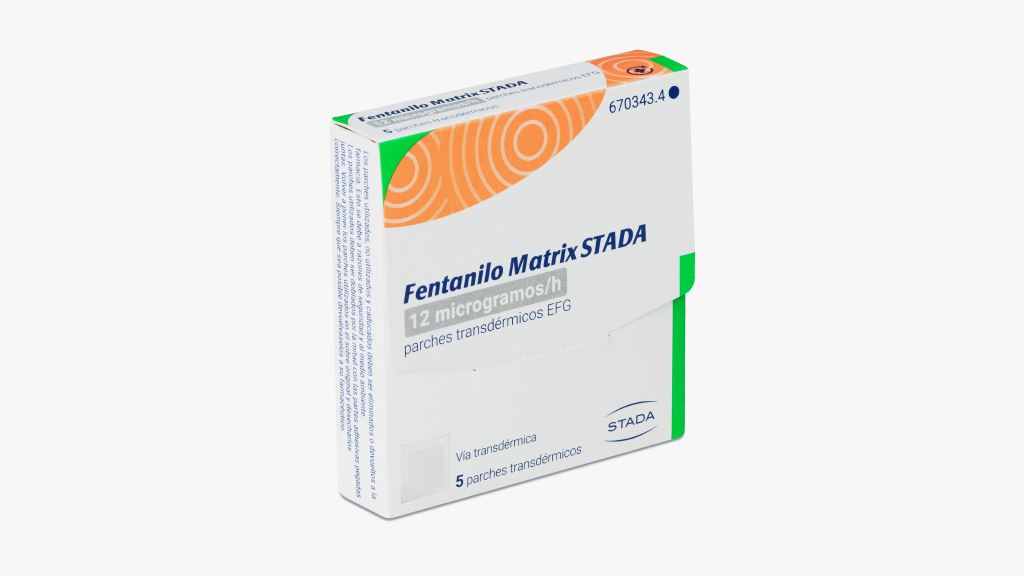 FENTANILO MATRIX STADA EFG 12 microgramos/h 0,864 mg/3 DIAS 5 PARCHES TRANSDERMICOS