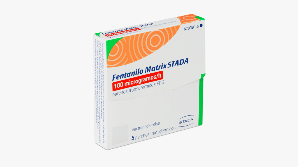 FENTANILO MATRIX STADA EFG 100 microgramos/h 7,2 mg/3 DIAS 5 PARCHES TRANSDERMICOS