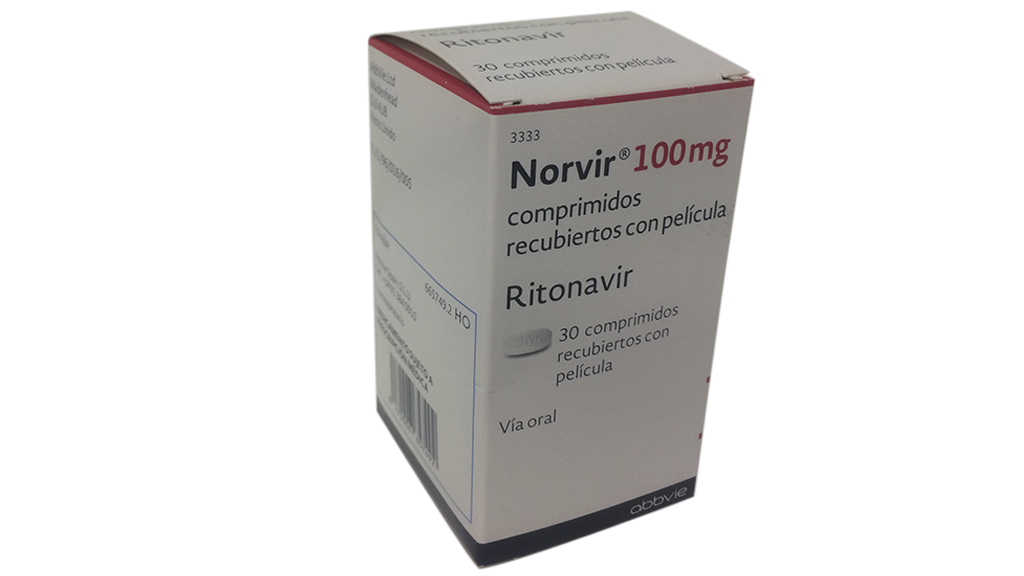 NORVIR 100 mg 30 COMPRIMIDOS RECUBIERTOS